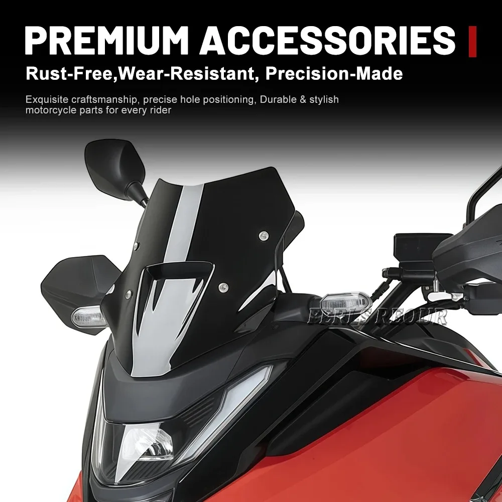 For Honda NC750X 2025+ Motorcycle Windscreen Front Windshield Baffle Air Wind Deflectors Viser VIsor Fairing Wind Deflector