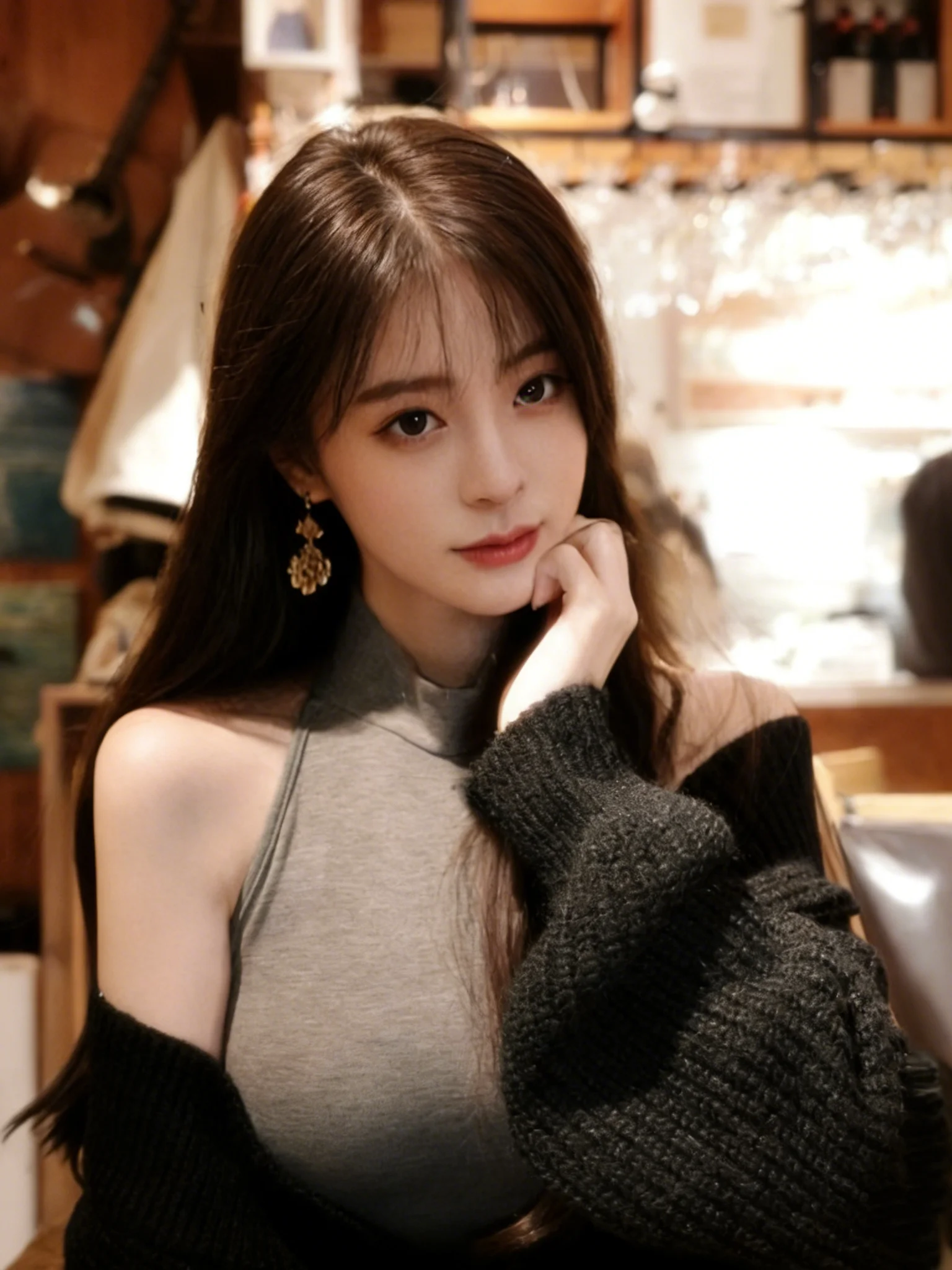 

Сексуальный комплект из двух предметов: свитер-жилет и юбка с высокой талией. Модный весенний наряд, удобный и стильный.