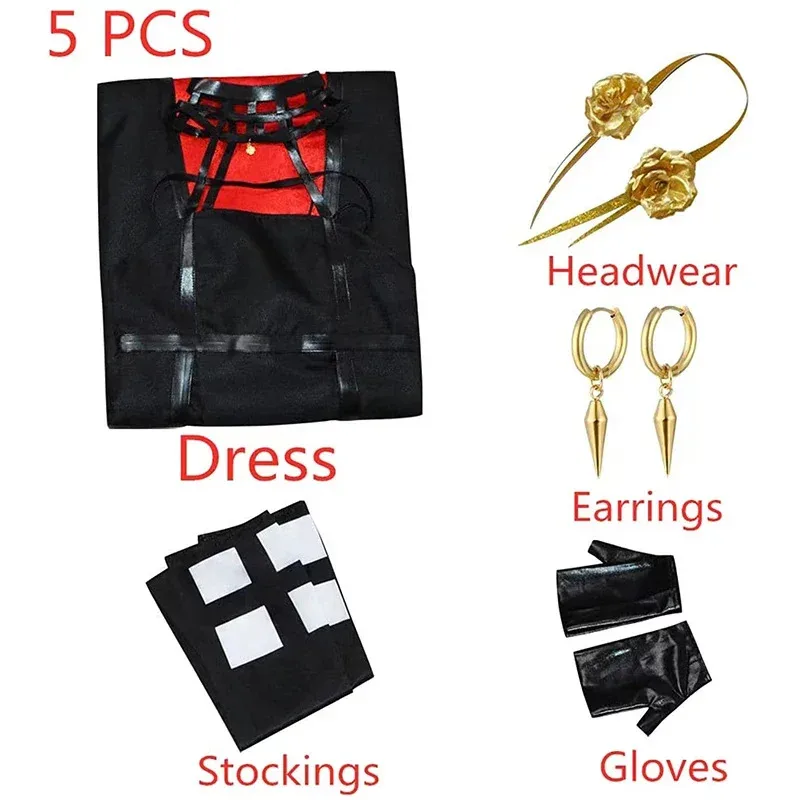 Yor Forger Cosplay Costume Anime Spy X Family Cosplay Wig Dress Suit Black Red Uniform Skirt Halloween Women Clothes Costumes
