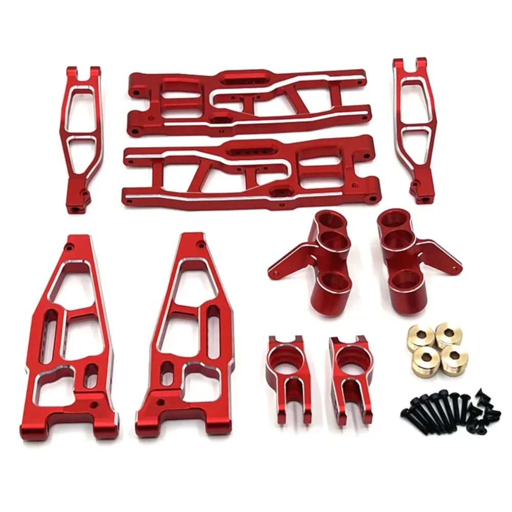 Bloque de dirección de brazo de suspensión delantera y trasera de Metal para 1/8 FS Racing TANK ATOM SHARKS Leopard FOCUS 6S RC piezas de mejora de coche