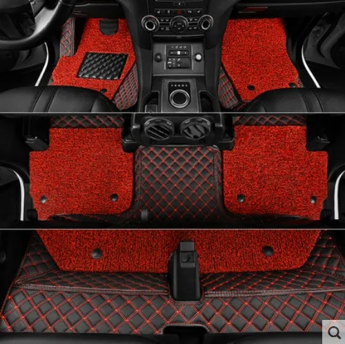 

Custom special car floor mats for Land Rover Discovery Sport 7 seats 2025-2014 waterproof rugs top quality double layers carpets