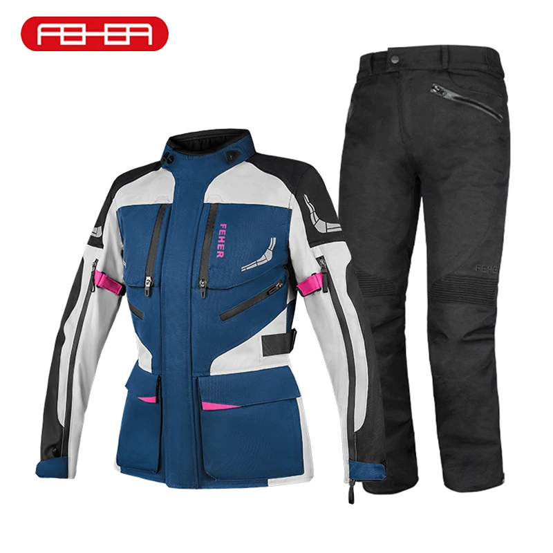 

FEHER Motorcycle Jacket Rally Suit Woman All Seasons Slim Fit Waterproof Windproof Warm Professional Motorcycle Riding Jackets