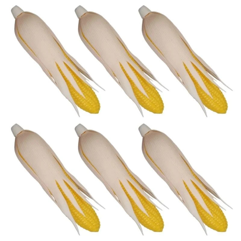 

6Pcs Artificial Corn Realistic Fake Corn Simulation Corn Simulation Vegetable 15UB