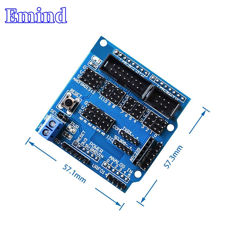 2/5/10/20/50Pcs UNO R3 V5.0 Sensor Expansion Board Sensor Shield V5.0 Robot Accessories Electronic Building Blocks Blue Version