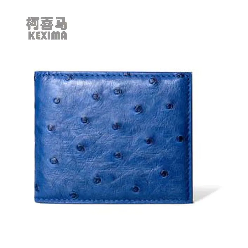 weitasi new Ostrich Skin Wallet for male imported from South Africa men  business multifunctional short wallet youth fashion