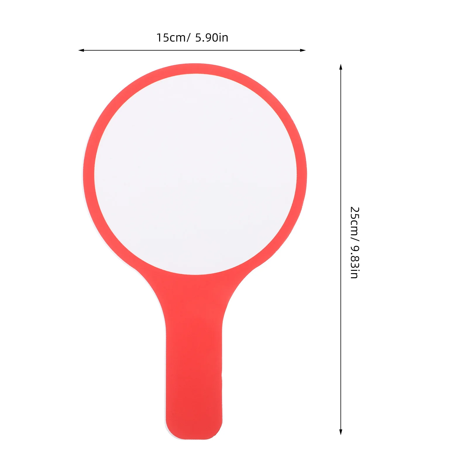 2Pcs Blank Dry Erase Paddle Handheld White Boards Mini Single Sided Score Voting Classroom Reusable Small Whiteboards