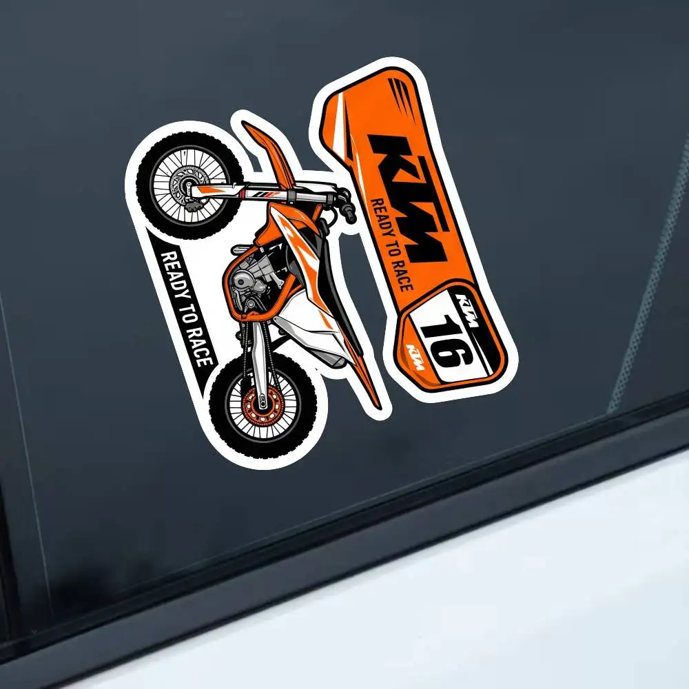 

For Ktm Waterproof Stickers For Decorating Car Windows Motorcycles And Computers.