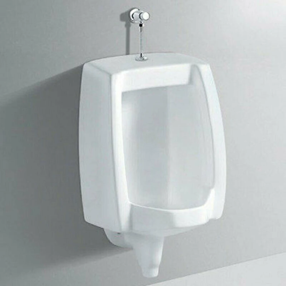 Urinal Toilet Flush Valve Button Type Manual Delay Automatic Shutoff Push Urinal Valve Straight For Public Toilet Bathroom Parts