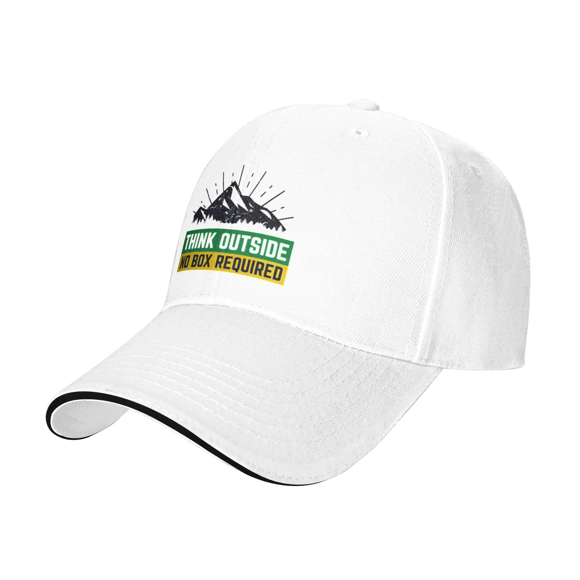 Think Outside No box required - hiking Gift For Children Men Women A Baseball Cap Hat