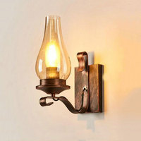 Retro Loft Light Bedside Lamp Bedroom Living Room Aisle Corridor Hotel Restaurant Cafe Light Vintage Wall Lamp Sconce