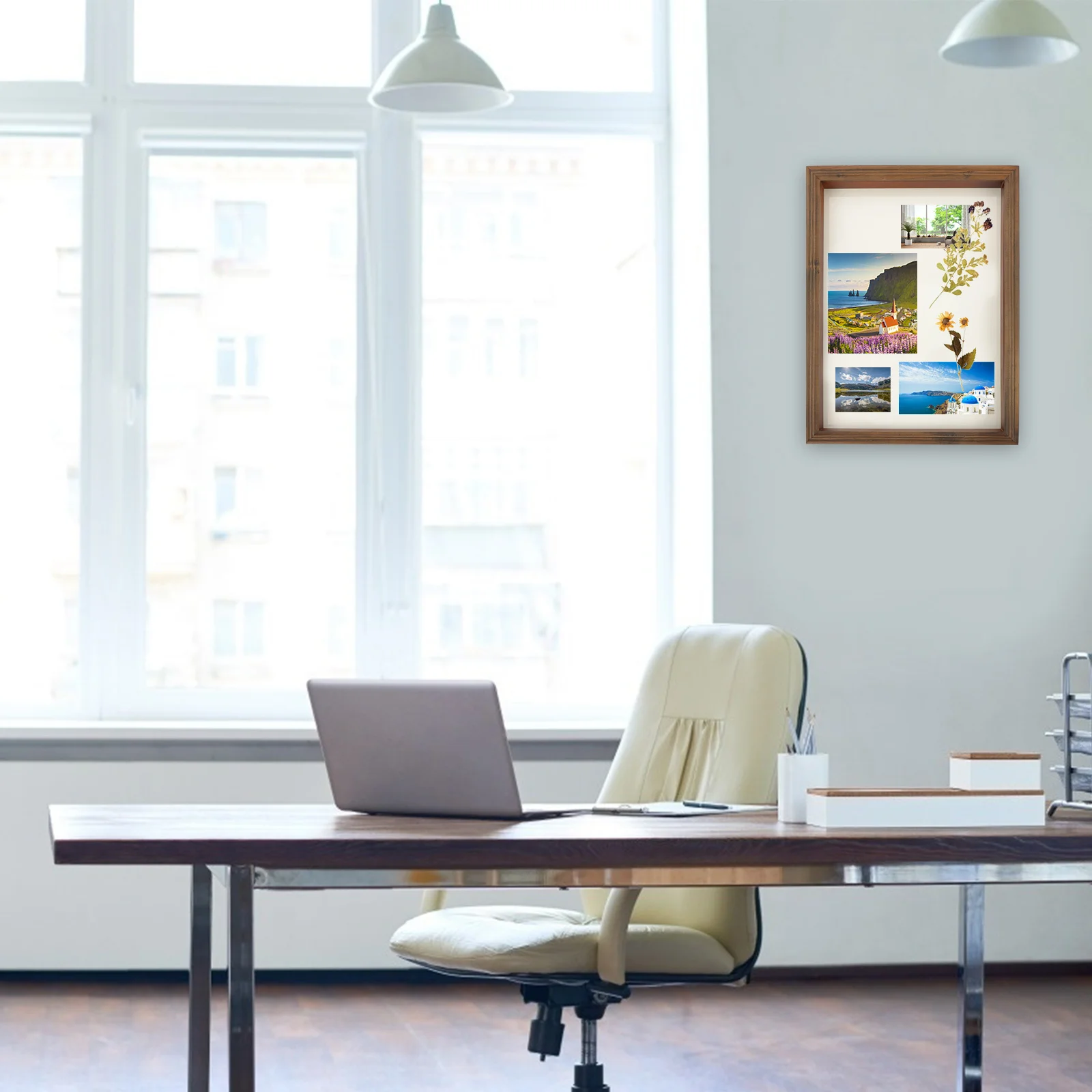 

Shadow Box Photo Frame A4 Size Display Case Memory Keepsake Dried Flower Decorative Art Craft Display Shadow Box