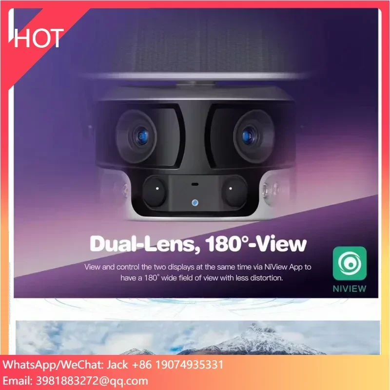 

Professional 4K 8MP 4G Battery Solar Power Binocular Paronamic IP Bullet Camera Support Sim Card