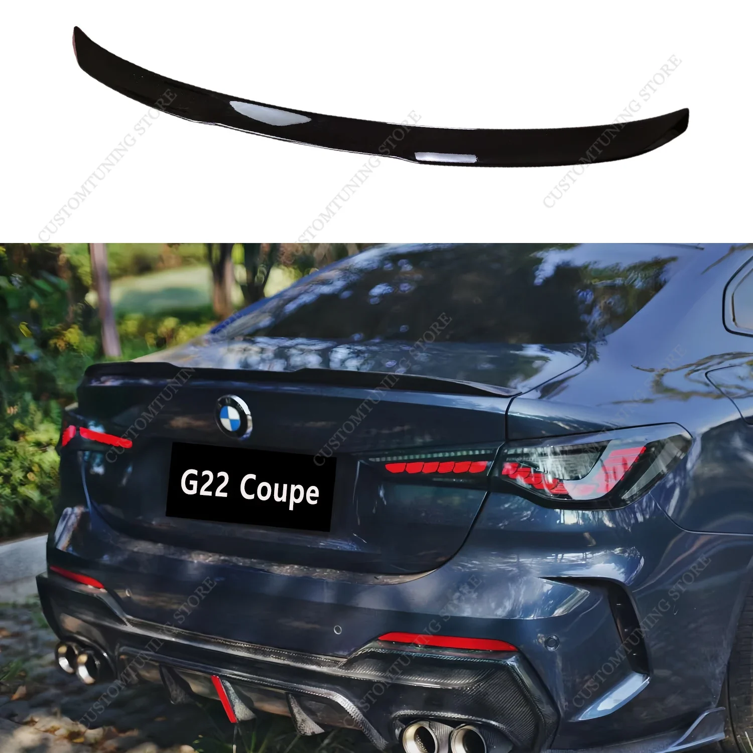 

Gloss Black ABS OEM M4 Style Rear Spoiler For BMW G22 G82 G24 G26 i4 420i 430i 420d 430d 2/4 Door 2021-2025 Bodykits Tuning