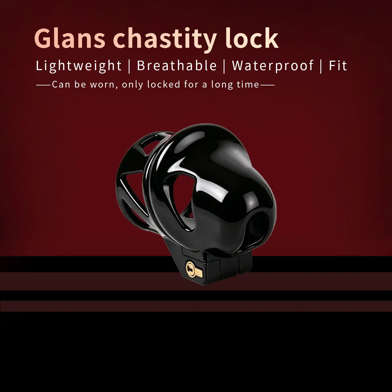Small Bullet Glans Chastity Cage ABS Resin  Invisible Rings Lockcock Penis Restraint Convenient Wear BDSM Sex Toys For Men view 6