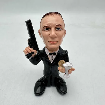 10cm Cute In Stock Spielberg The Godfather Daniel Craig Morgan Edward Chaplin Forrest Gump Resin Figure Toys