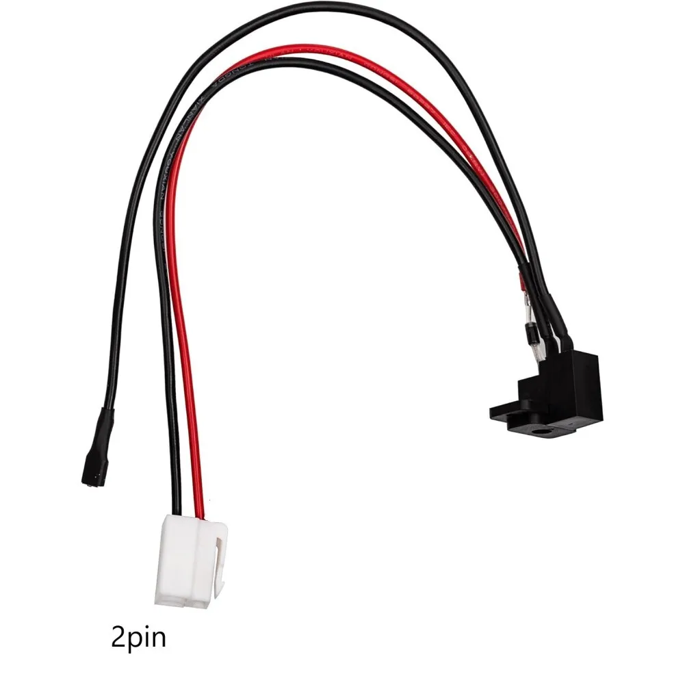 1pc 6V/12V/24V Round Children's Electric Car Charging Port Charger Socket With Wire Integrated Fuse Protection For Electric Toys