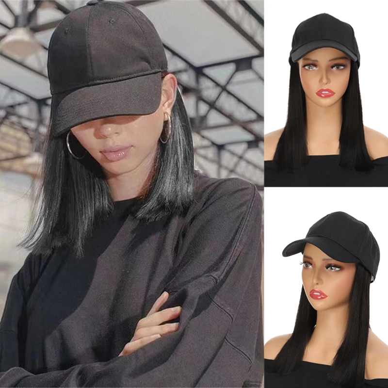 

Летняя солнцезащитная шапочка, длинные волосы, парик и шляпа «все в одном», полное покрытие на голову