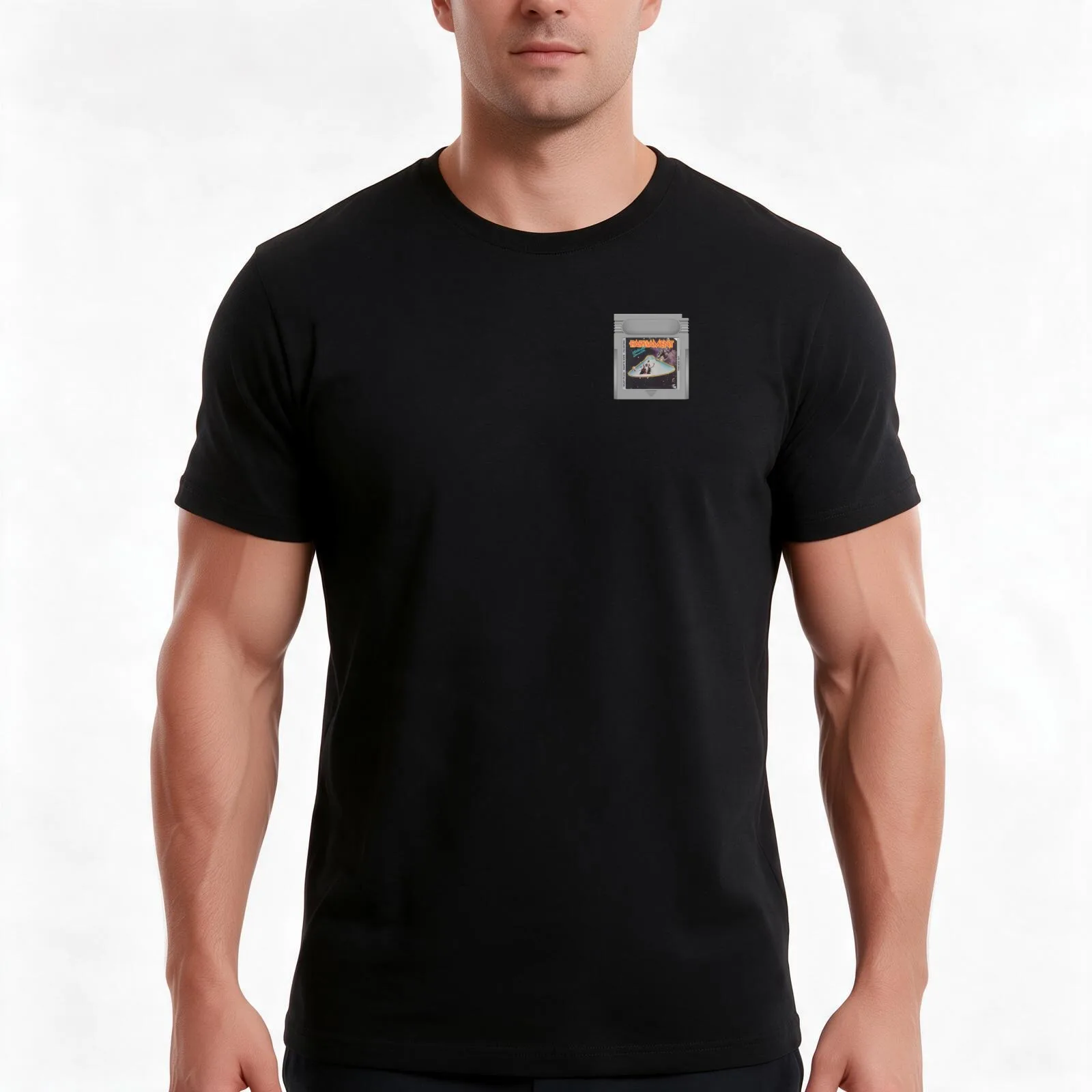 Mothership Connection Game Cartridge T-Shirt Summer Casual Cotton Tee Oversized Streetwear Tops Vintage Graphic Print