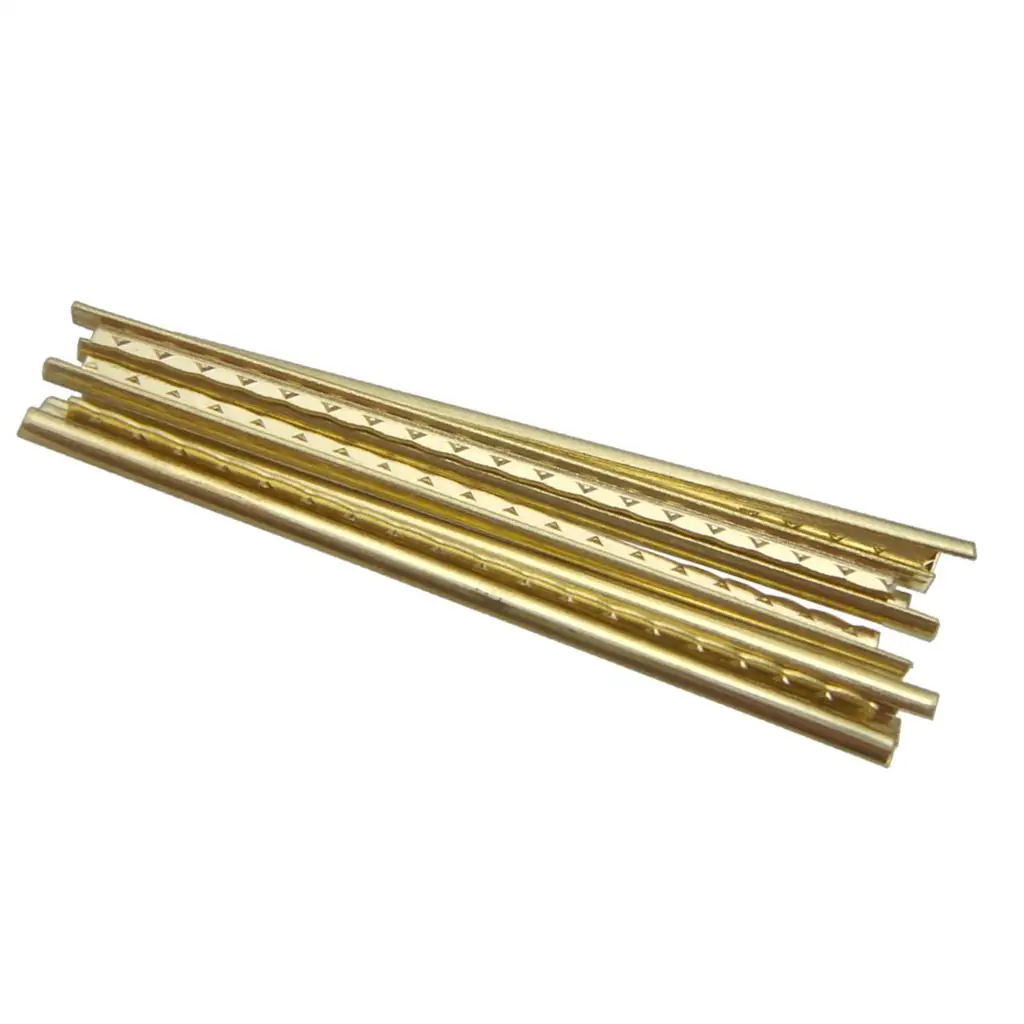 Golden Brass Fret Wire Set for Slotted Guitar Fretboard Repair Guitars Frets of Guitars Maintenance