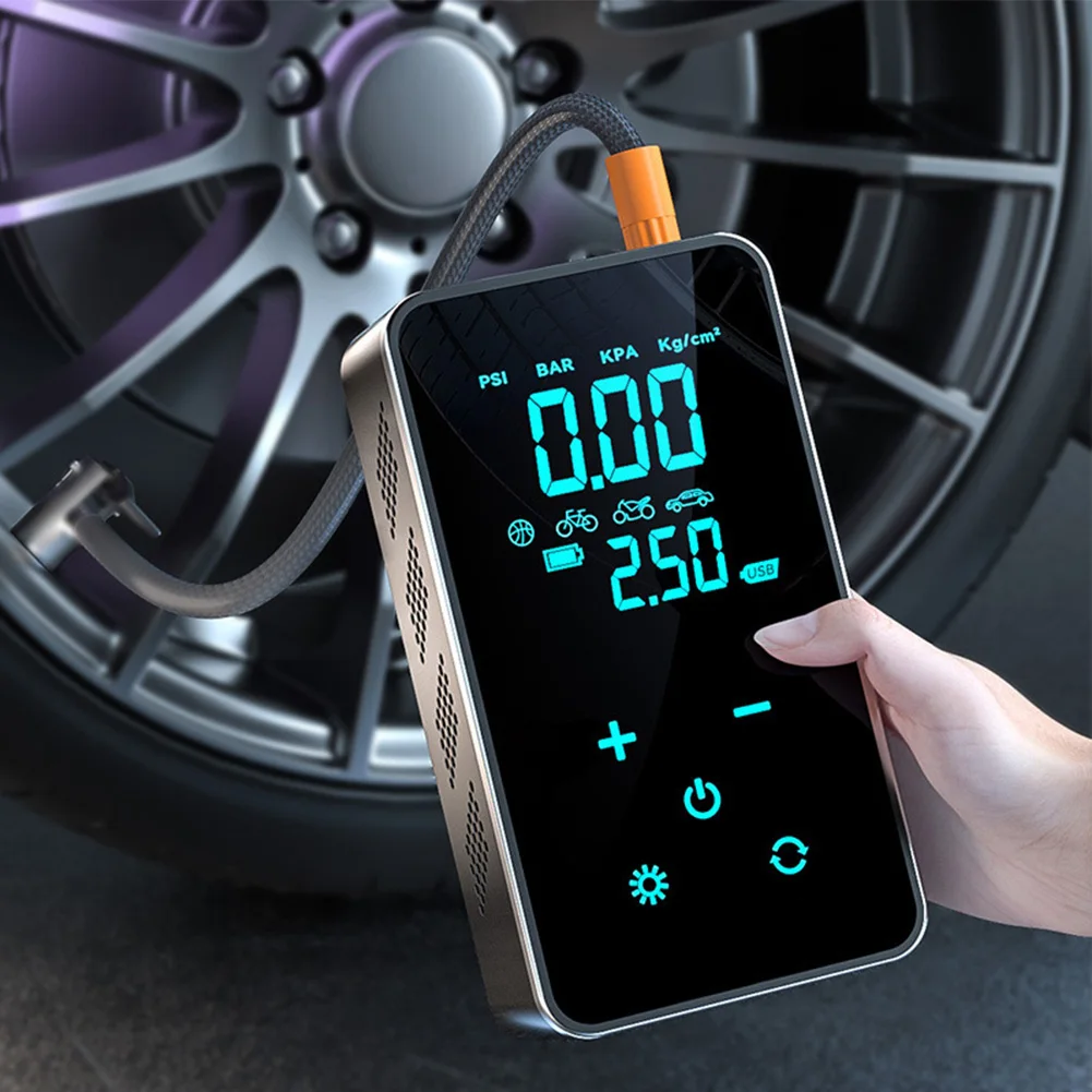 

Tire Inflator Portable Air Compressor Smart Pump Tire Inflator With Digital Pressure Gauge USB Power Bank For Car, Motorcycle