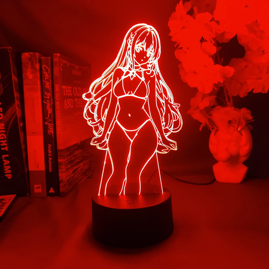 hot sexy action figures anime light mens bedroom decoration nightlight gaming room pc rgb figure lighting decor cute table lamp