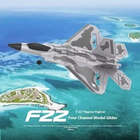 New Bm22 Four Channel Large F22 Fighter Fixed Wing Remote Control Foam Electric Aircraft Model Glider Toy Festival Fun Gift