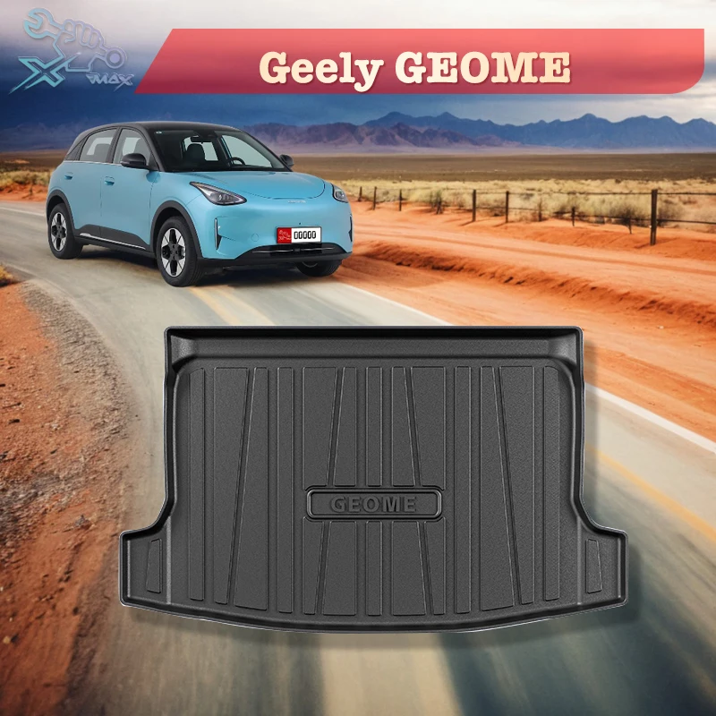 

For Geely GEOME 2025 TPE Custom Fit Car Trunk Mat All Season Black Cargo Mat 3D Shaped Laser Measured Trunk Liners