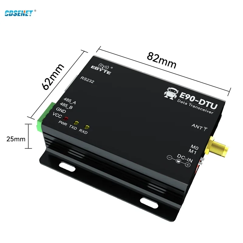 433MHz Wireless Digital Radio CDSENET E90-DTU(400SL33) Automatic Relay 33dbm 16km RS485 RS232 Modbus LBT RSSI SX1262 SX1268