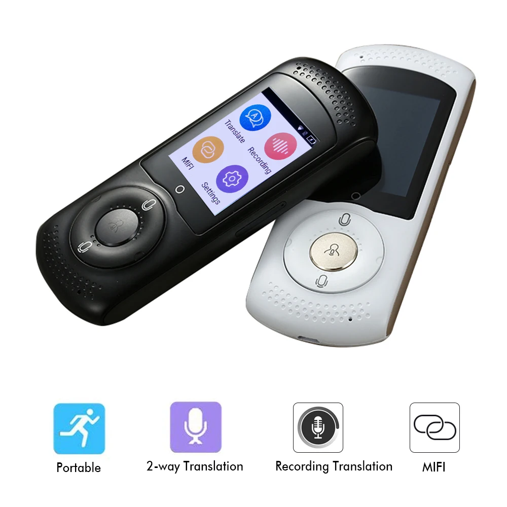 

2.4inch Screen T2 Translator Real-Time Smart Voice Photo Translator 138 Languages Translation Portable Offline Tradutor