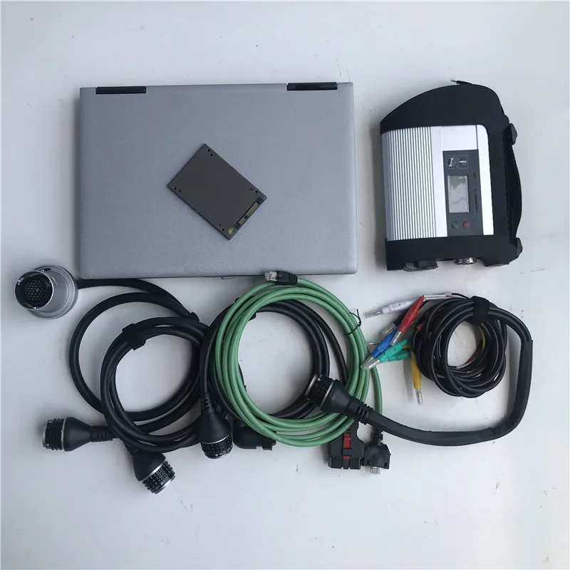 

Диагностический инструмент WiFi MB Star C4 DoIP, полный чип с программным обеспечением, 512 г SSD 2025,12 В, d630, 90% новый ноутбук, готовый к работе