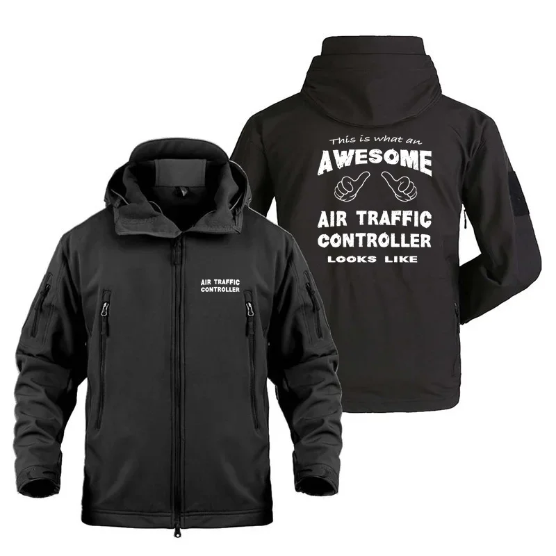 This Is What An Awesome Series Air Traffic Controller Men Flight Aviation Pilots Fleece Warm Shark Skin SoftShell Jackets Coats