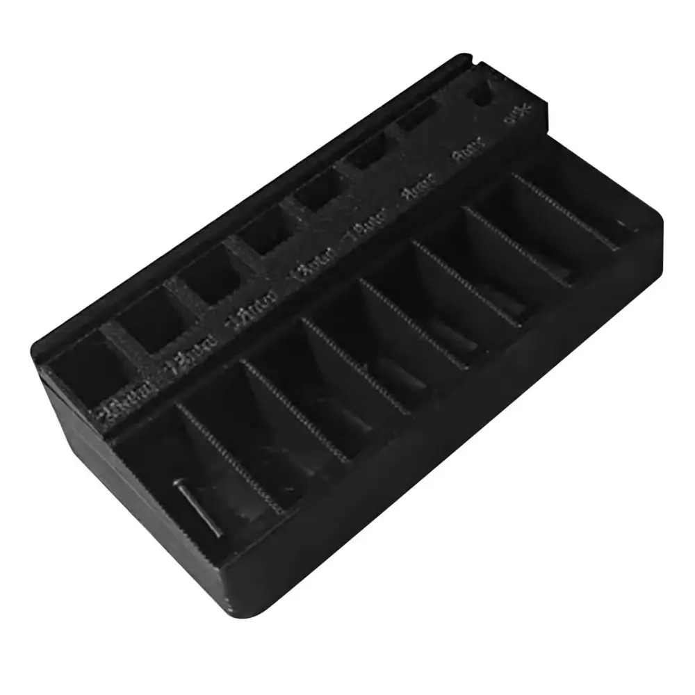 7 Measuring Slots M3 Bolt Sorter Tray Large Capacity Screw Length Sorter Precision-Sort Space-Saving M3-Screw Toolbox Organiser
