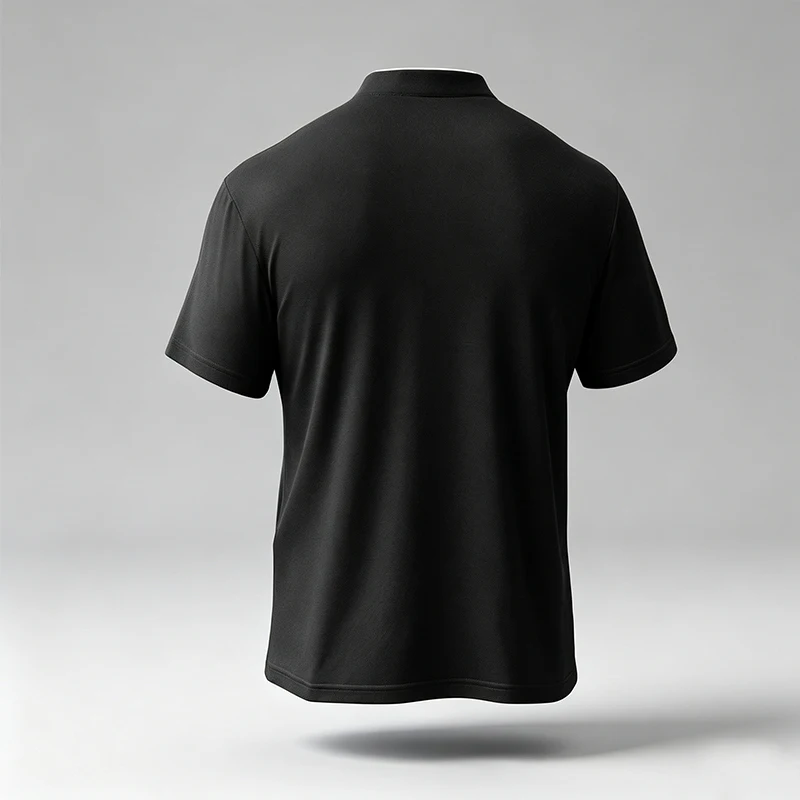 Herren Basic Pullover mit halbem Reißverschluss, Stehkragen und langen Ärmeln, geeignet für Kurzurlaube und verschiedene Freizeitaktivitäten. – Detail 10