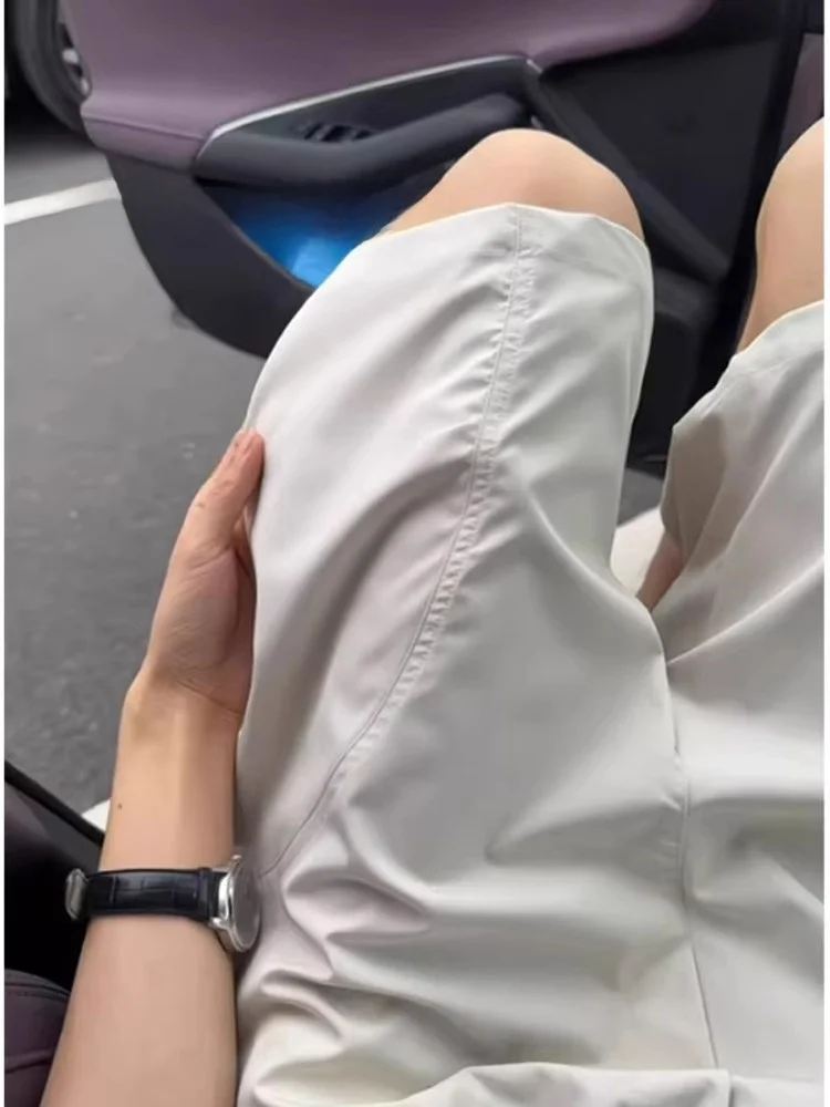 

American Sle Qui Dry Ice Silk Casual orts Men's Summer Thin Baskeall Sports Loose Workwear Pants Straight Leg Fit