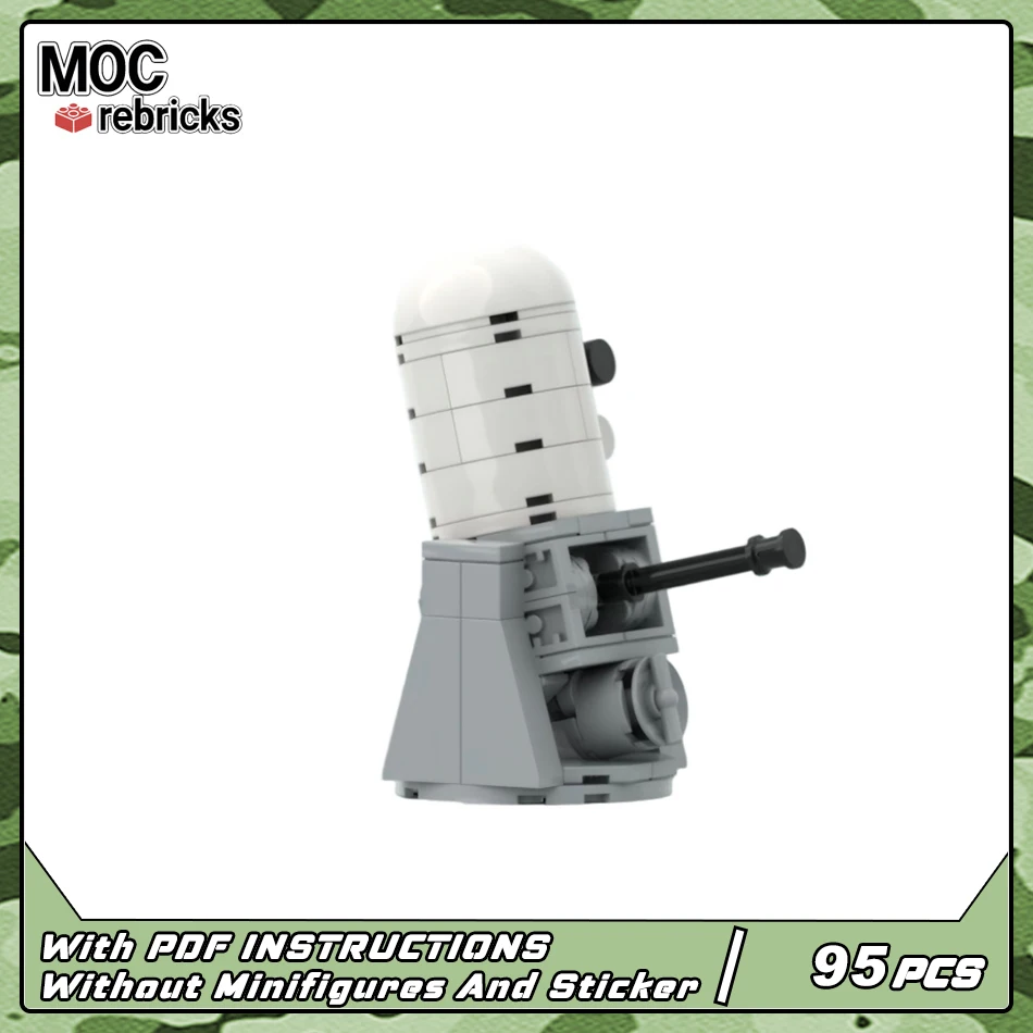 MOC Naval CIWS Anti-Ship Missile System Building Blocks Modern Navy Warship Defense Battery Bricks Toys Adult Gif