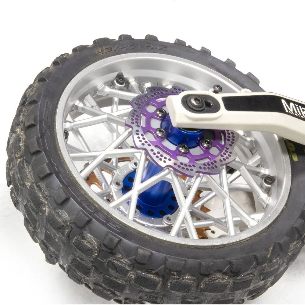Losi 1/4 eixos de roda de liga de alumínio para losi promoto mx motocicletas de controle remoto brinquedo universal eixos traseiros dianteiros para moto