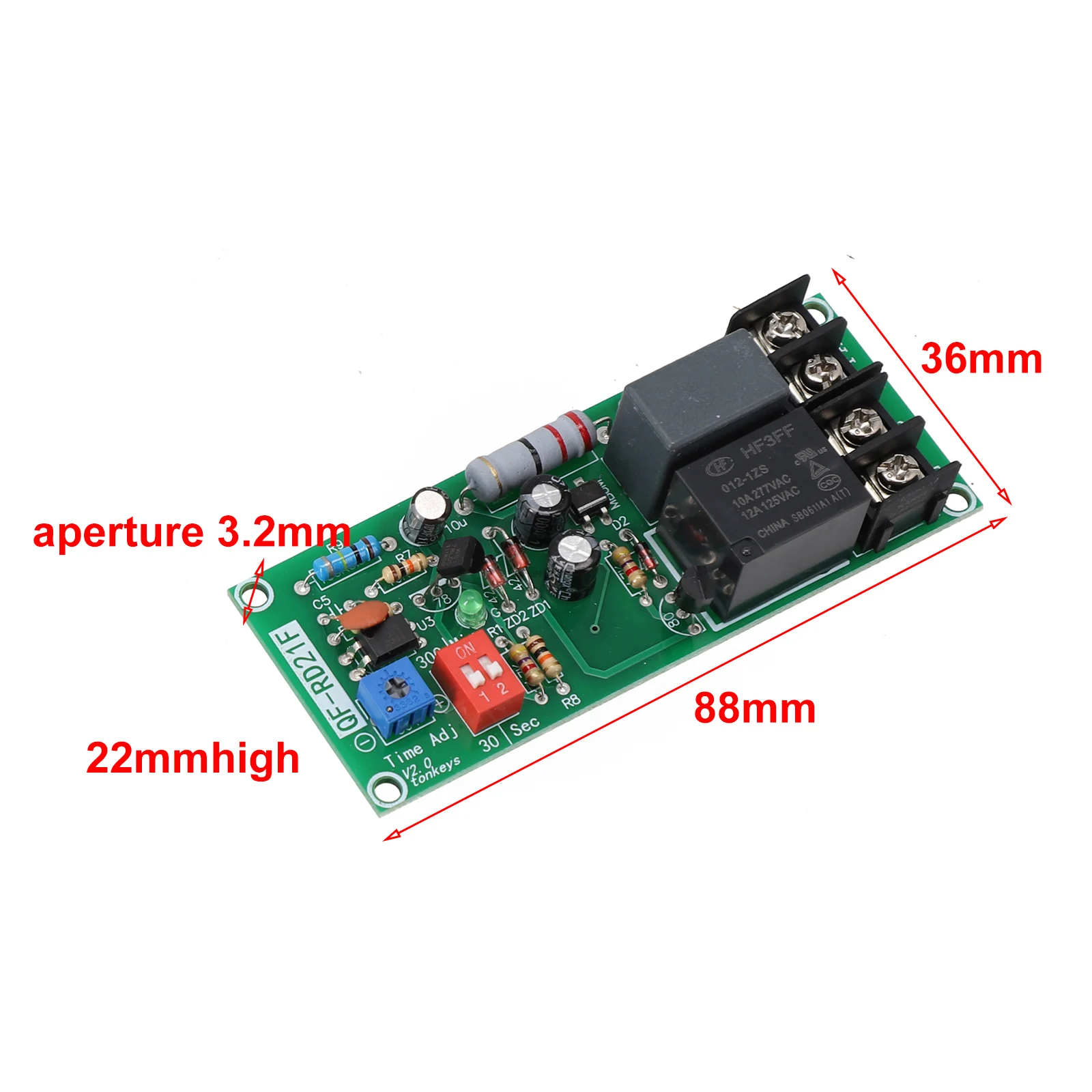 For QF RD21F Relay Module High Precision Long Service Life Reliable Stable Good Performance Fine Workmanship Brand New Practical