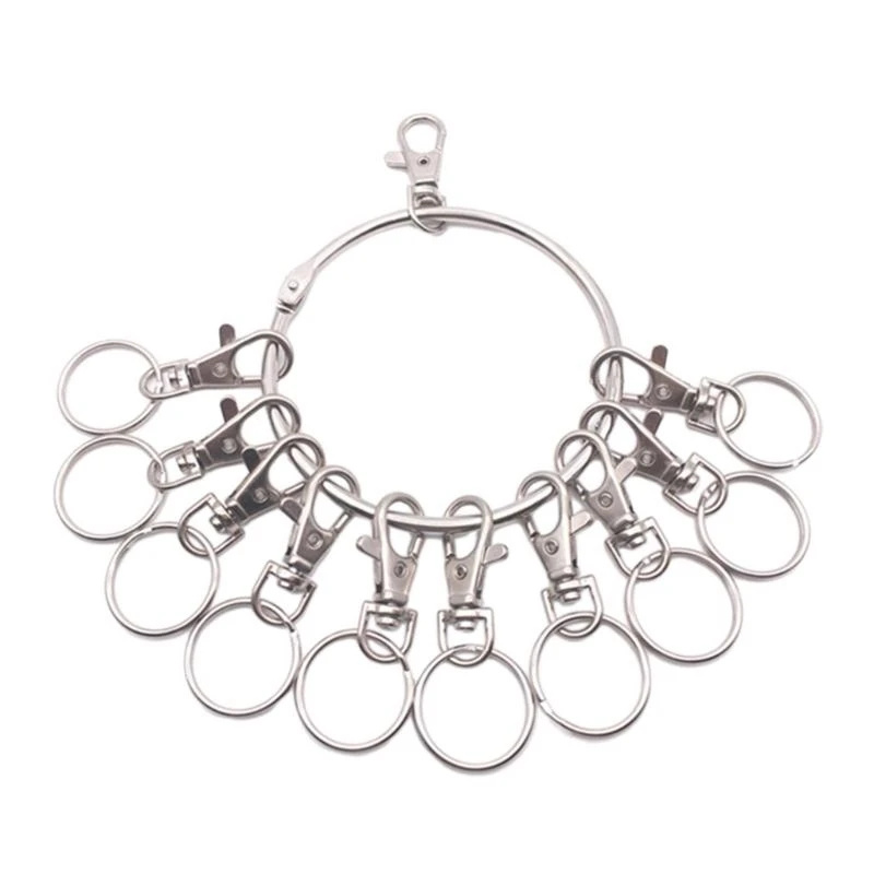 Portable Large Round Hoop Keychain Quick Hanging Keychain Keyring