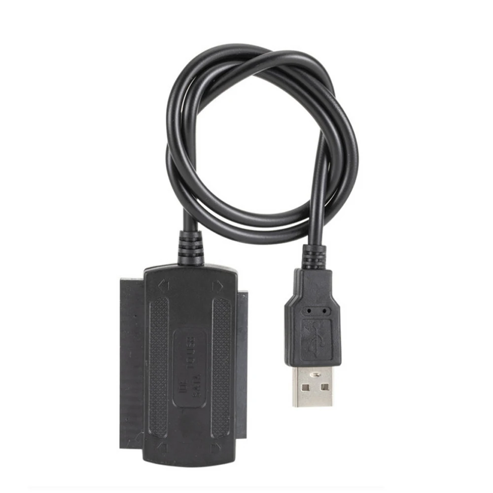 محرك الأقراص الصلبة الجديد USB إلى IDE/SATA للكمبيوتر USB إلى المنفذ التسلسلي/المتوازي IDE ثلاثة استخدامات مع مصدر طاقة