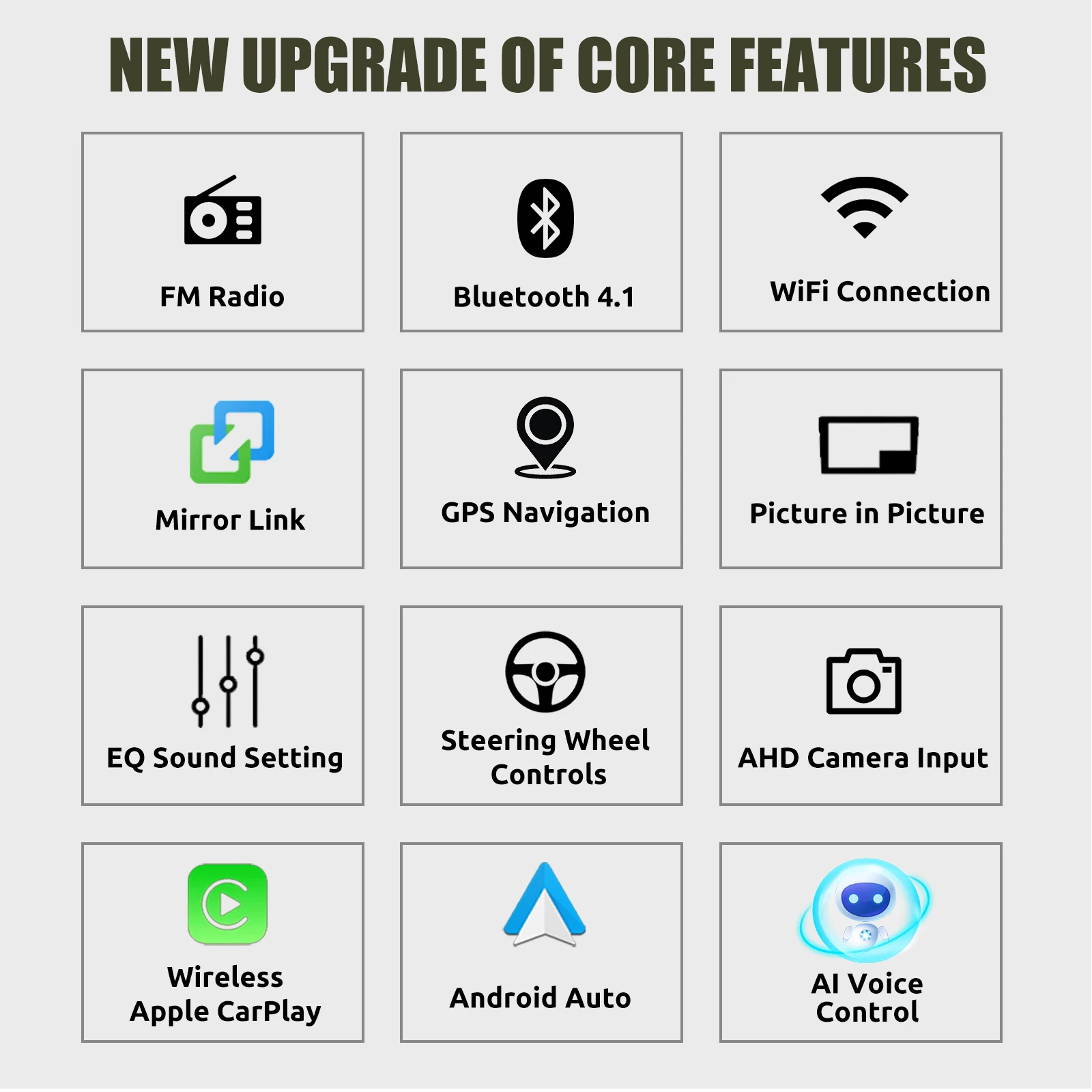 ESSGOO Negro Carplay Inalámbrico Android AUTO Para Opel/Vauxhall Corsa D Astra H Zafira Android 14 GPS Navegación Control Voz IA 7 Pulgadas Pantalla Táctil IPS Radio Coche WIFI BT Mandos Volante RDS FM Mirror Link 2