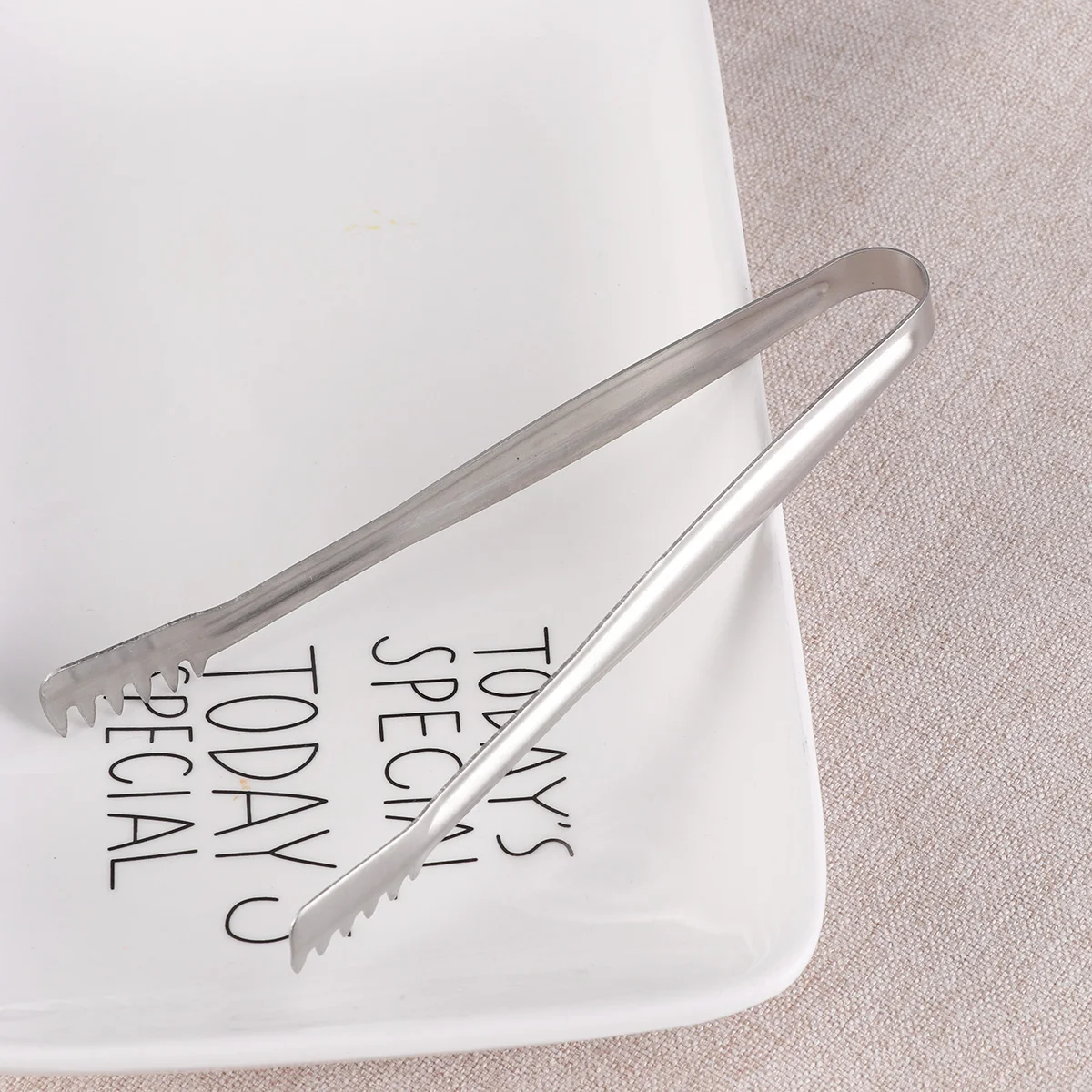 

4 Pcs Food Tongs Bread Clip Mini for Serving Clips Barbecue Ice Cube Appetizers