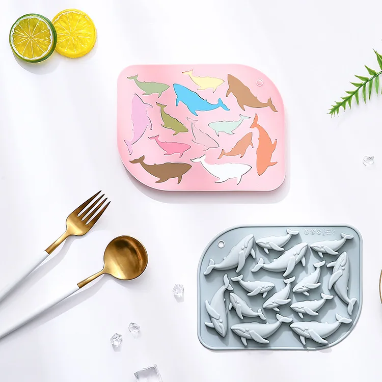 13-gaats siliconen mal met walvisvormen in verschillende maten bakgereedschappen ijsrooster chocolade cakevorm taartdecoratie accessoires