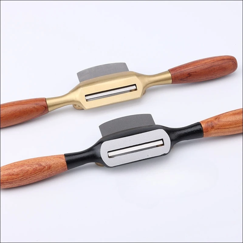 European Style Flat Bottom Copper Spokeshave Western Woodworking Metal Plane Curve Trimming Hand Plane