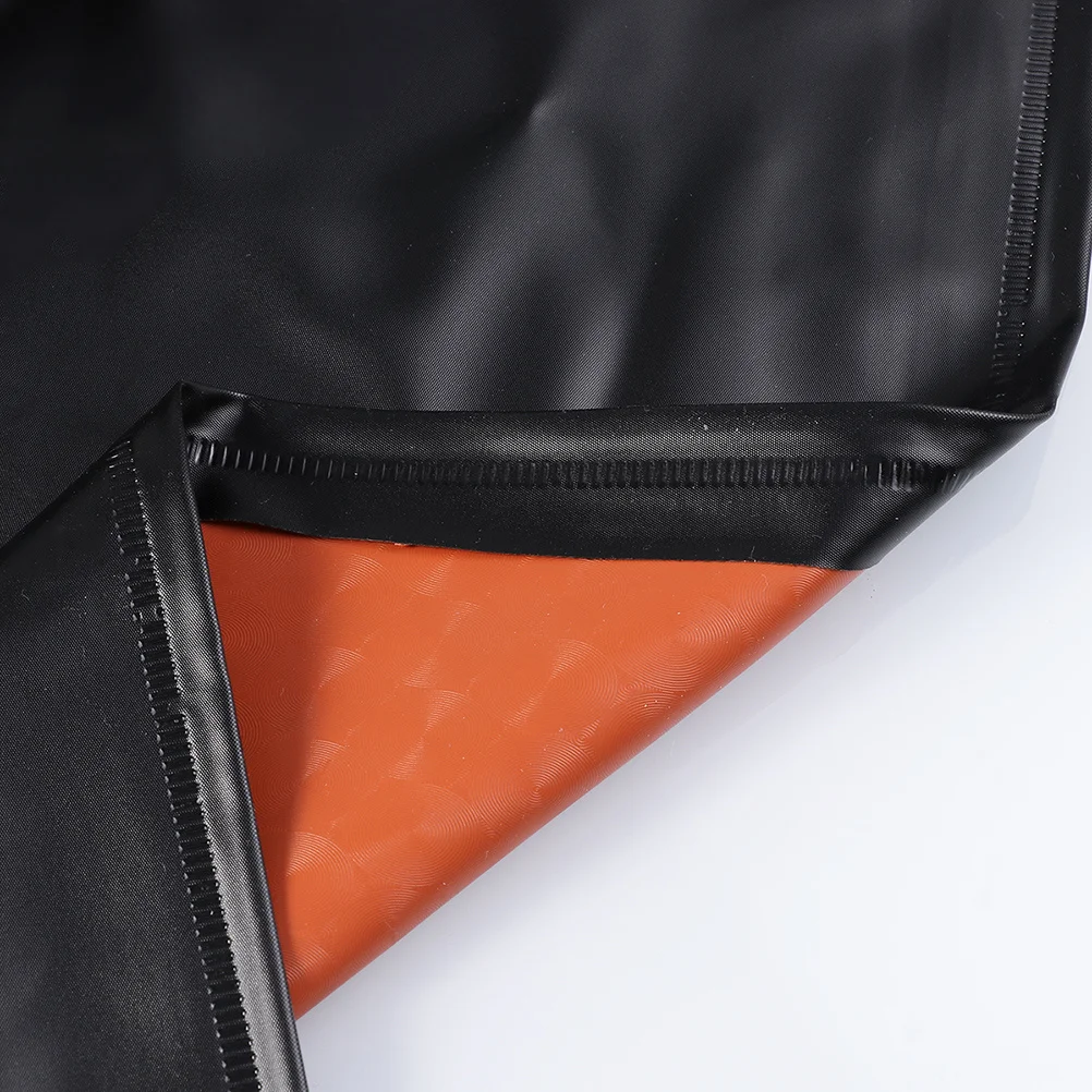 

3pcs Waterproof Pvc Apron Black Heavy Duty Grease Acid Alkali Resistant Kitchen Industrial Workwear For Cooking Bbq Cleaning