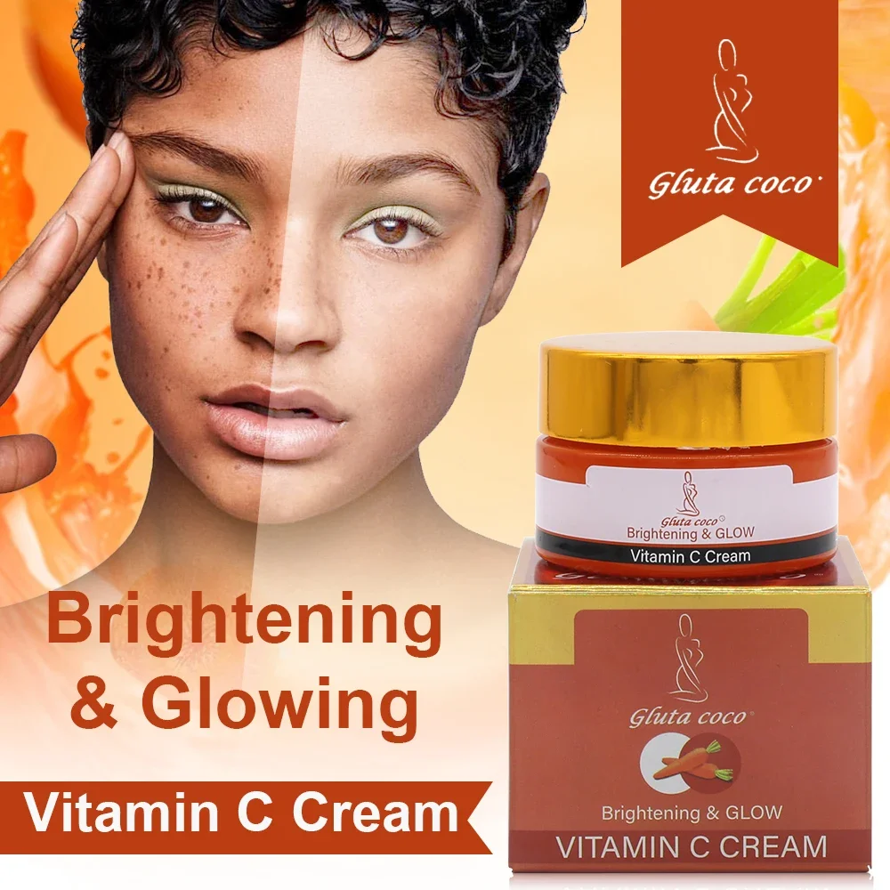 Gluta Master Brightening & Glowing Face Cream Remove Dark Spots Maintain Skin Carrot Organic Cream for Dark Skin