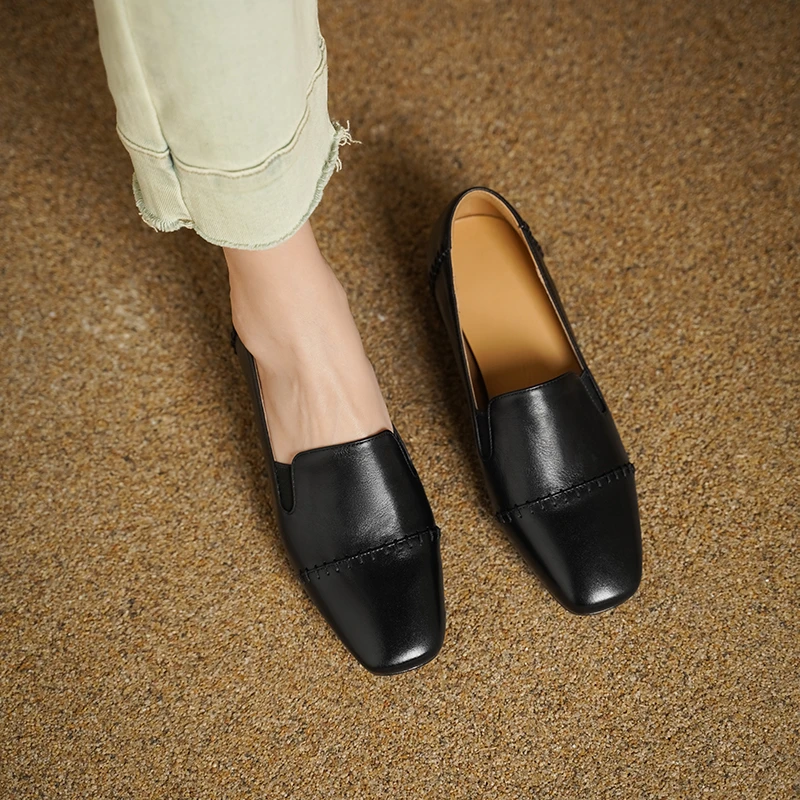 الكعوب المتسكعون النساء جلد العجل ساحة تو الانزلاق على مكتنزة وحيد الإناث لوليتا الأحذية اليدوية