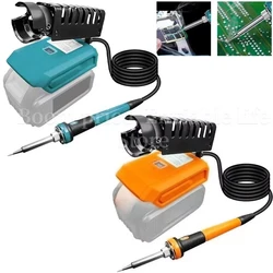 60W Wireless Soldering Iron Internal Ceramic Heat 936Tip Repair Welder Welding Solder Rework Station For Makita DeWal Milwaukee