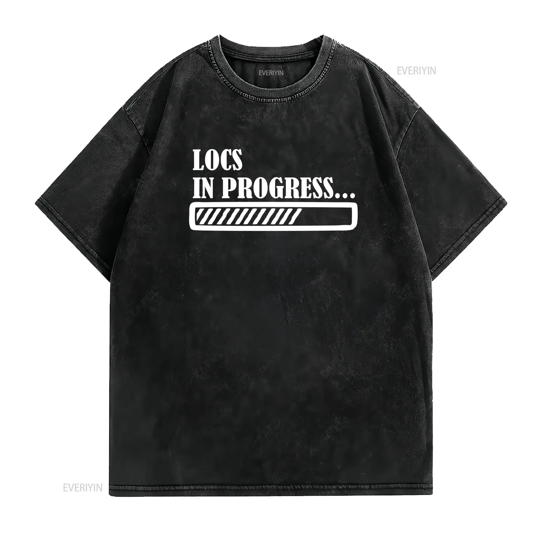Locs in Progress T Shirt Starter Loc Love Hip Hop Fashion Sizing For Men and Women Choose Your Text Color vintage Washed