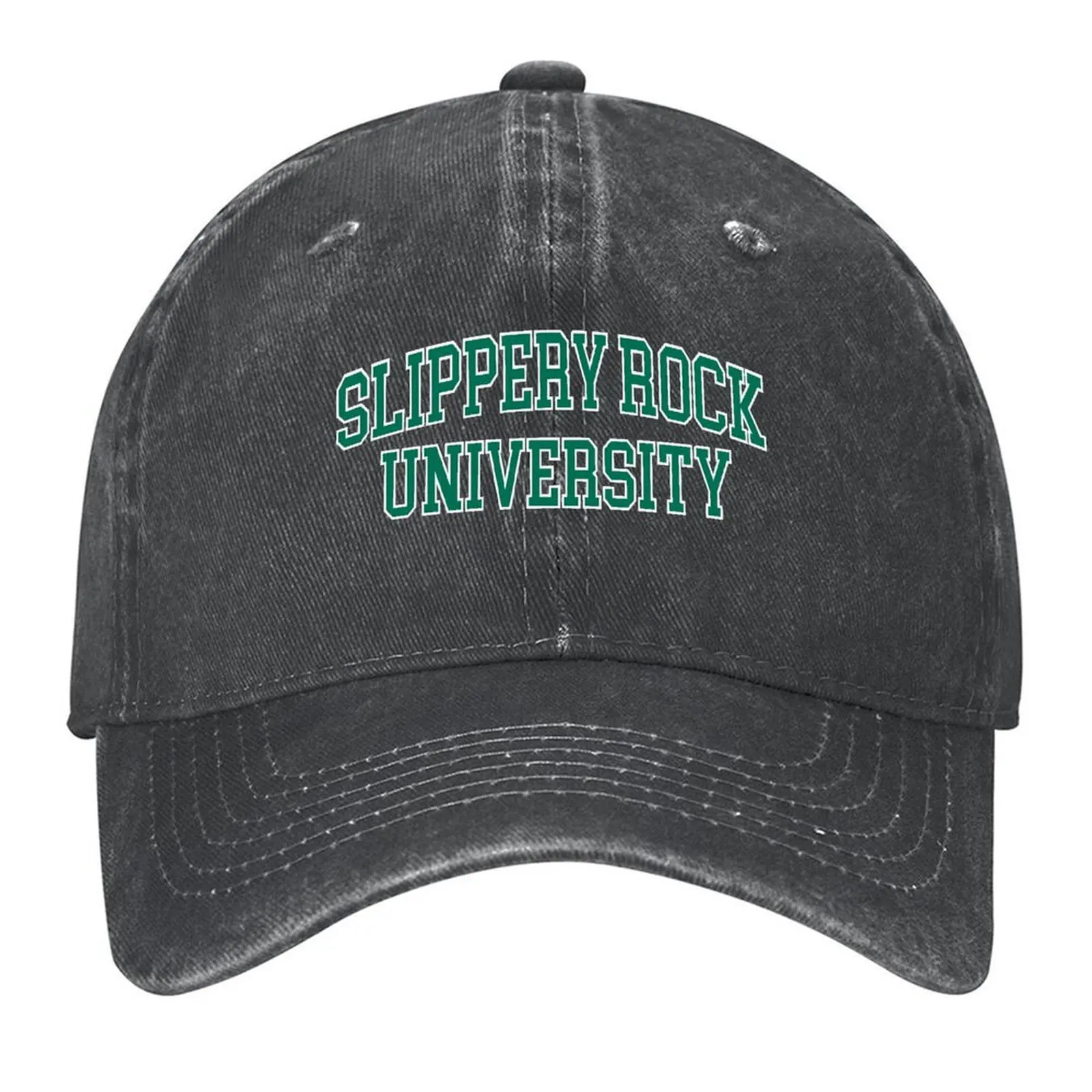

slippery rock- college font curved Baseball Cap Christmas Hat Icon Luxury Brand fishing hat Trucker Hats For Men Women's
