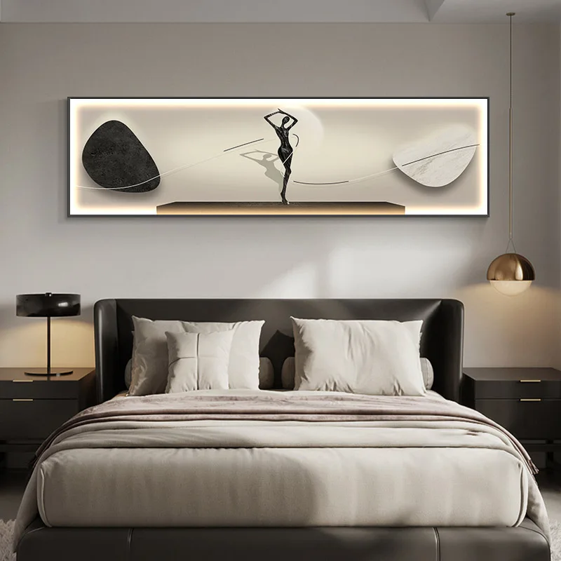 Abstract Character Bedroom Bedside Decoration Painting Modern And Minimalist Master Bedroom Room Hotel Hanging Painting